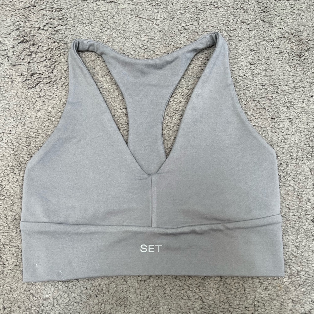 Set Active Grey Bra